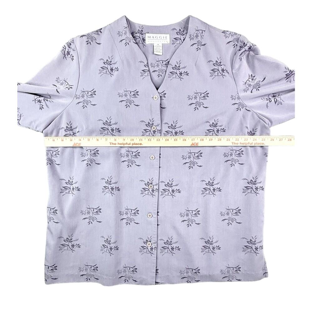Maggie McNaughton Purple Blouse Women’s 2X Plus‎ Size